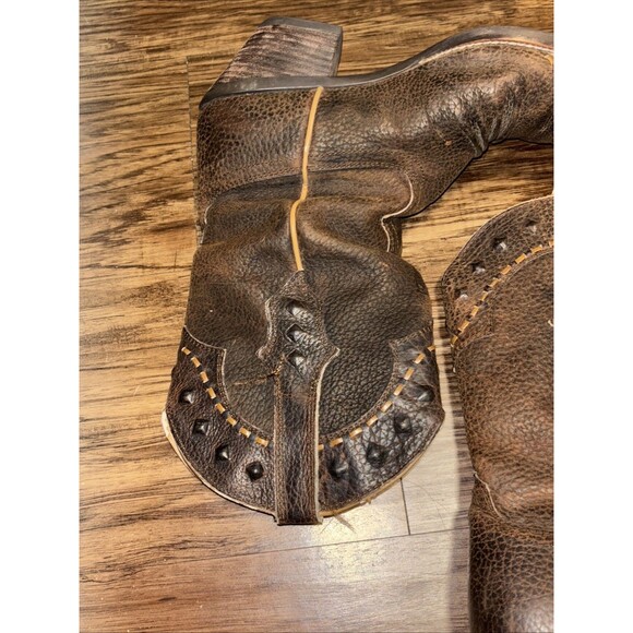 ARIAT Ladies Cowgirl Western Boot Brown distressed  Leather Sz 7.5 - Picture 7 of 16